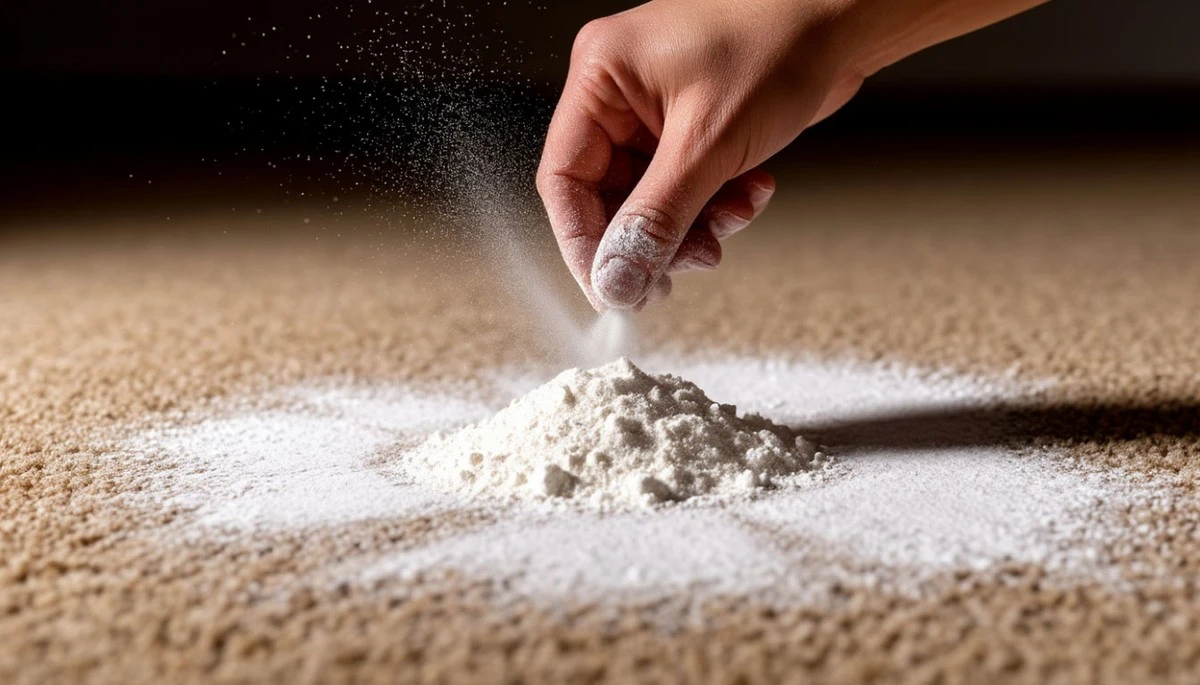 Waarom slimme huishoudens een pak soda op hun oude tapijt strooien