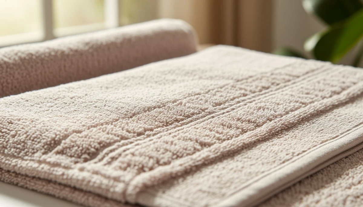 Waarom de meeste handdoeken die specifieke streep aan de rand hebben