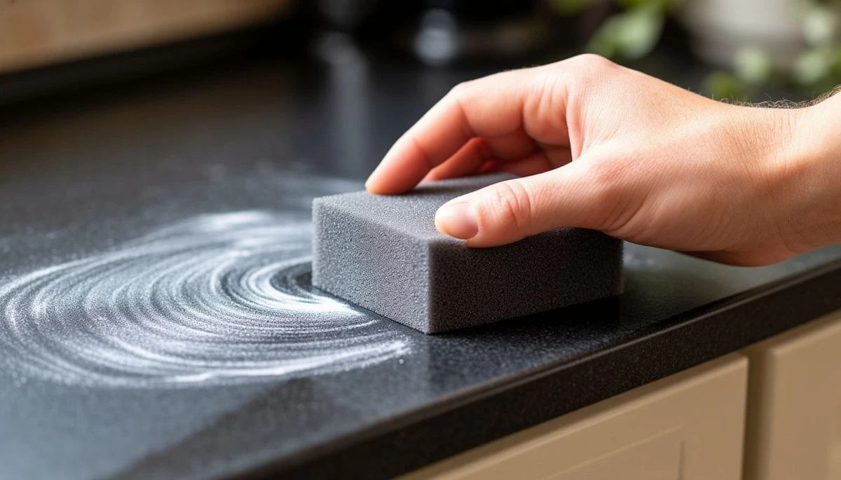 De matte keuken-hack: deze grijze spons wist vet in 5 seconden