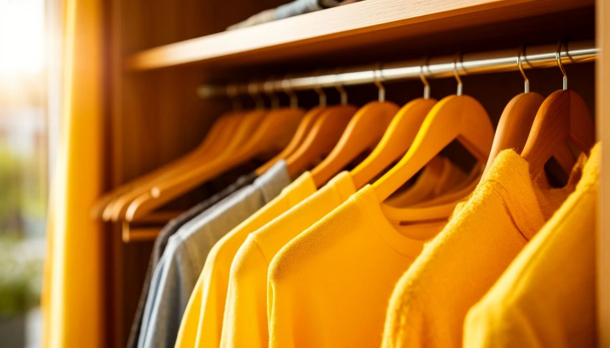 Waarom je kledingkast verstikt: de "Mata Hari" truc met de gele hanger