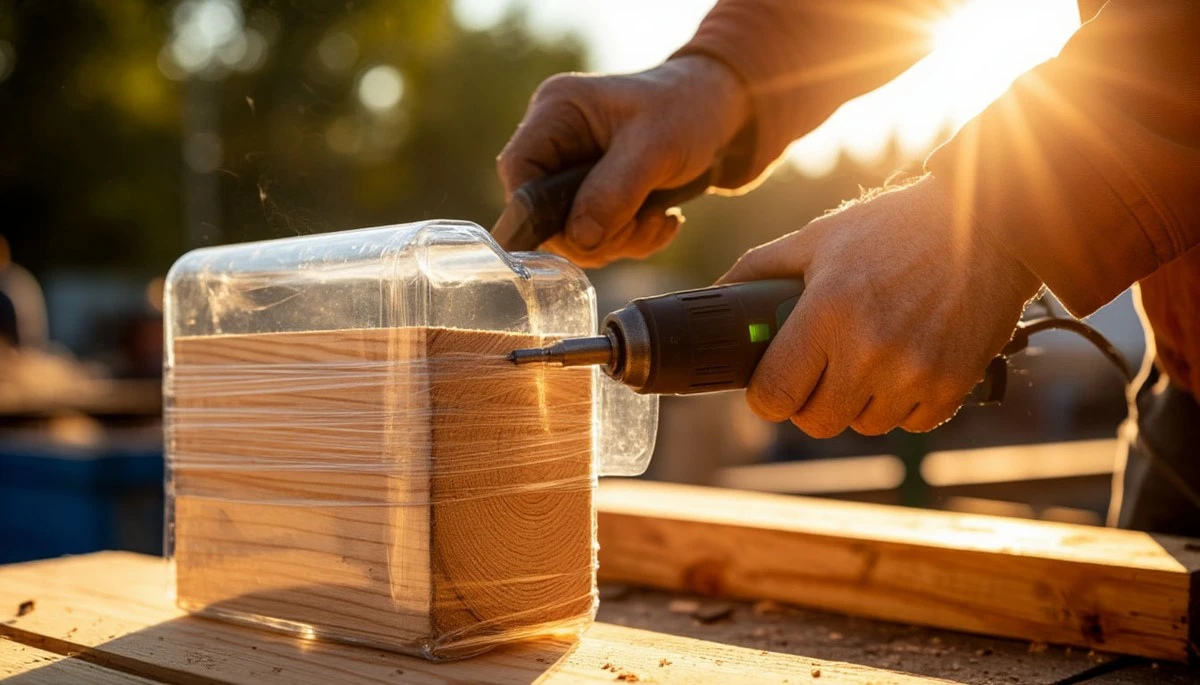 Waarom slimme tuinders een houten plank en lege flessen gebruiken voor hun kas