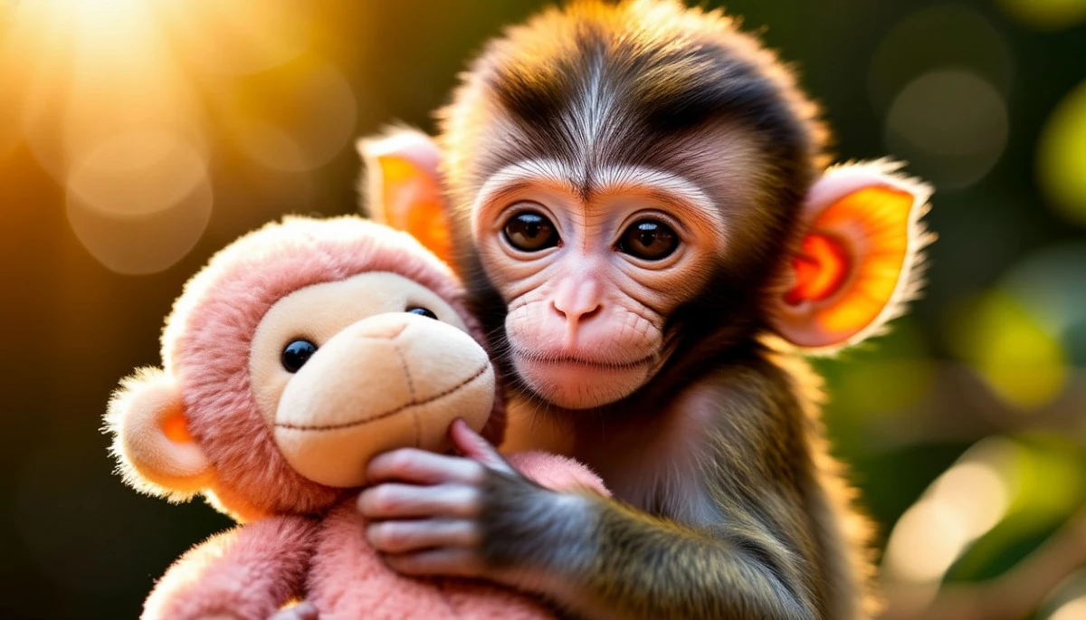 Waarom verzorgers een IKEA-knuffel aan deze baby-aap gaven