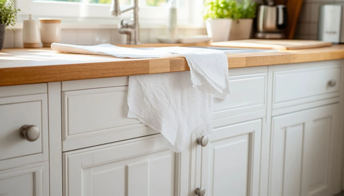 Waarom ervaren schoonmakers altijd een rol keukenpapier op de keukenkastjes leggen