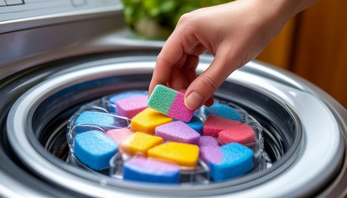 Waarom ervaren schoonmakers altijd een vaatwastablet in hun wasmachine gooien