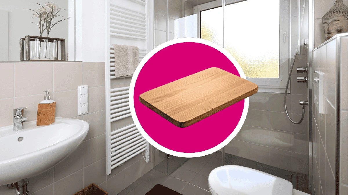 Waarom een simpele snijplank de redding is voor je kleine badkamer